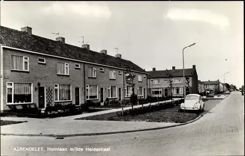 Ak Assendelft Nordholland Niederlande, Hornlaan m/3de Heidestraat