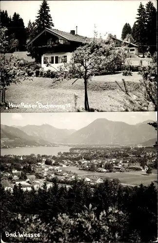 Ak Bad Wiessee in Oberbayern, Haus Reiser, Ort mit Umgebung, Bucherweg 15