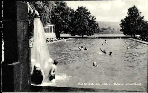 Ak Niederbreisig Bad Breisig am Rhein, Thermal Schwimmbad