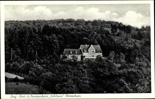 Ak Obermehnen Lübbecke Westfalen, Gasthaus Babilonie, Inh. Fr. E. Harder