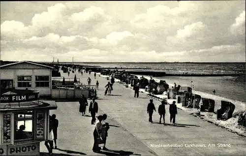 Ak Nordseebad Cuxhaven, Am Strand, Kiosk