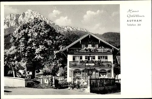 Ak Aufham Anger in Oberbayern, Haus Gstöttner