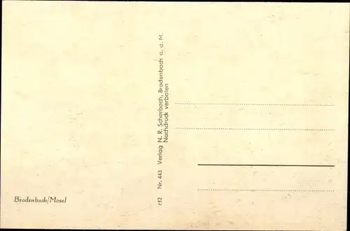Ak Brodenbach an der Mosel, Panorama