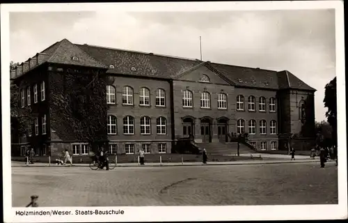 Ak Holzminden an der Weser, Staats Bauschule