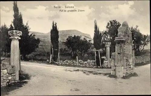 Ak Solin Salona Kroatien, Put sa gradskim Zidom