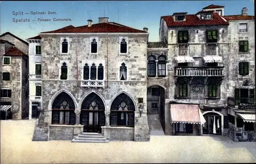 Ak Split Spalato Kroatien, Opcinski Dom, Palazzo Comunale