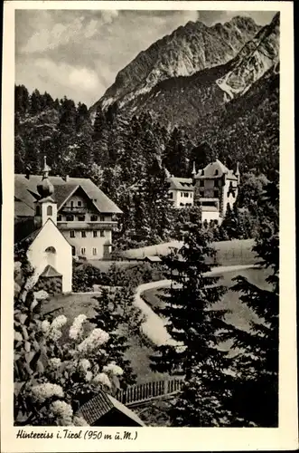 Ak Hinterriss Vomp in Tirol, Blick auf den Ort, Kirche