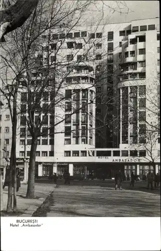 Ak București Bukarest Rumänien, Hotel Ambasador