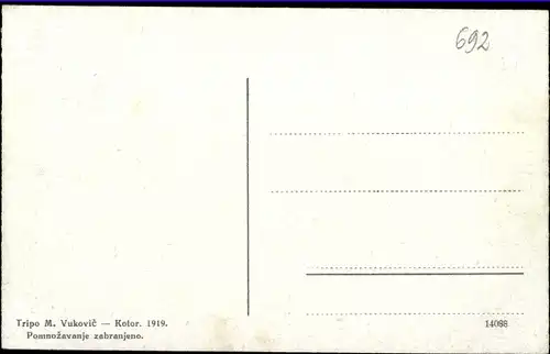 Ak Perast Perasto Montenegro, Wasserpartie, Bootsfahrt