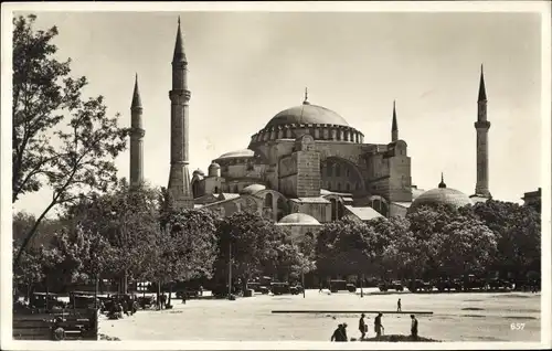 Ak Konstantinopel Istanbul Türkei, Blick auf die Hagia Sophia Moschee