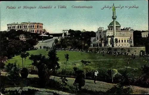 Ak Constantinople Istanbul Türkei, Palais et Mosquee Hamidie a Yldiz