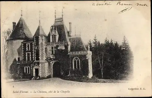 Ak Saint Florent Cher, Le Chateau, cote de la Chapelle