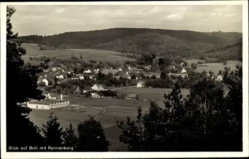 Ak Bröl Hennef an der Sieg, Gesamtansicht, Rennenberg