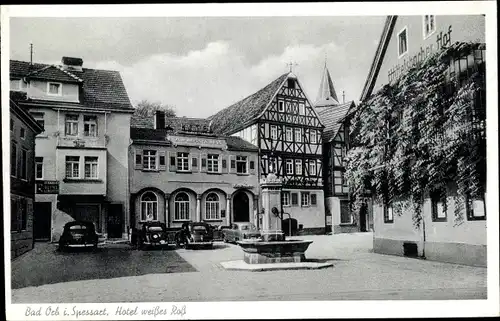 Ak Bad Orb in Hessen, Hotel weißes Ross, Wittelsbacher Hof