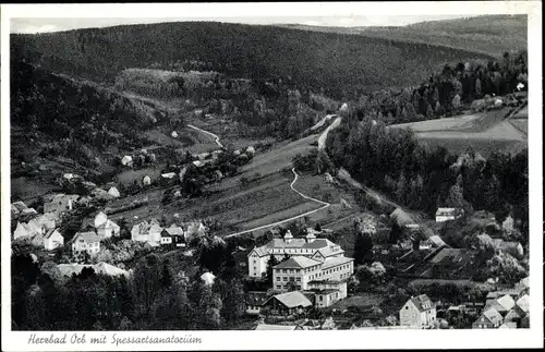 Ak Bad Orb in Hessen, Spessartsanatorium, Vogelschau