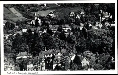 Ak Bad Orb in Hessen, Kurviertel, Vogelschau