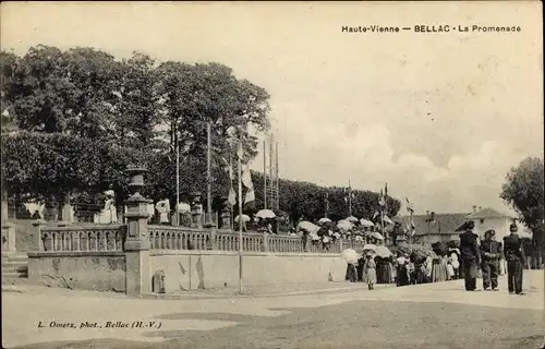 Ak Bellac Haute Vienne, La Promenade