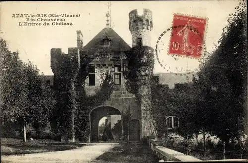 Ak Azat le Ris Haute Vienne, Ris Chauveron, Entree du Chateau