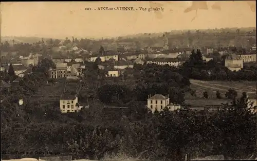 Ak Aixe sur Vienne Haute Vienne, Vue generale