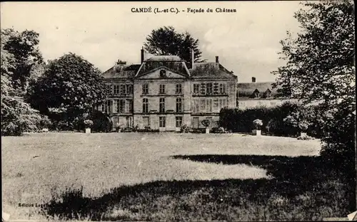 Ak Candé Loir et Cher, Facade du Chateau