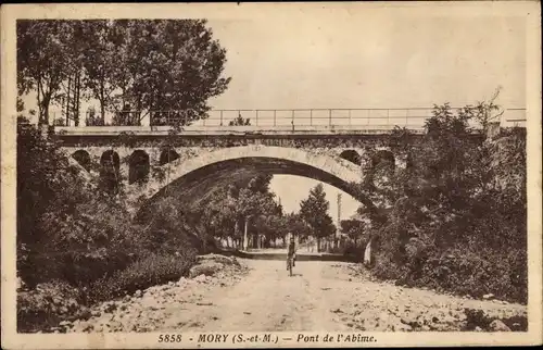 Ak Mitry Mory Seine et Marne, Pont de l'Albime