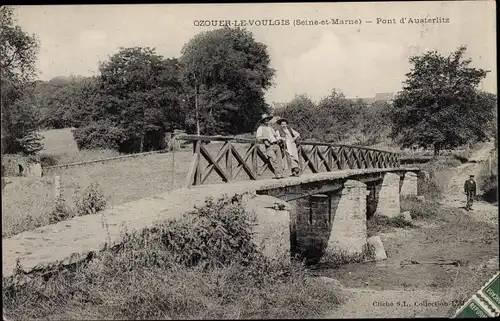 Ak Ozouer le Voulgis Seine et Marne, Pont d'Austerlitz