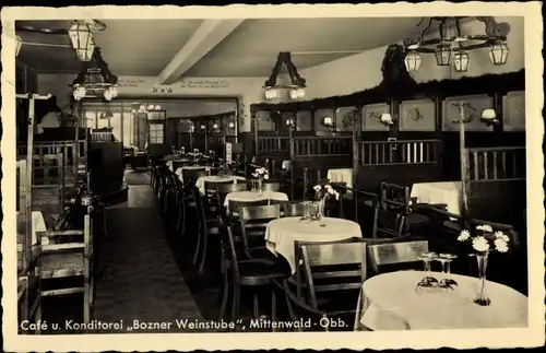 Ak Mittenwald in Oberbayern, Bozner Weinstube