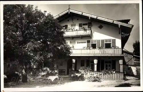 Foto Ak Krün in Oberbayern, Haus Barmsee