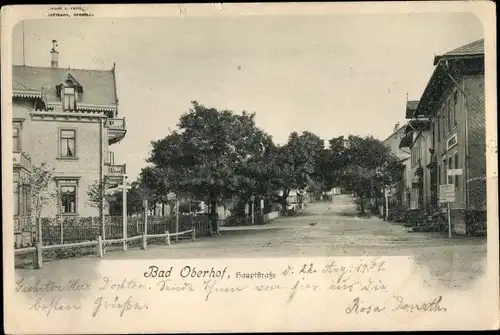 Ak Oberhof im Thüringer Wald, Straßenpartie