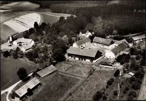 Ak Kläham Ergoldsbach in Niederbayern, Gut Buch, Fliegeraufnahme