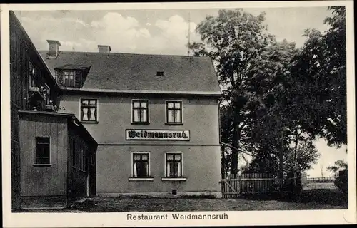 Ak Markneukirchen im Vogtland, Restaurant Weidmannsruh, Oberer Berg