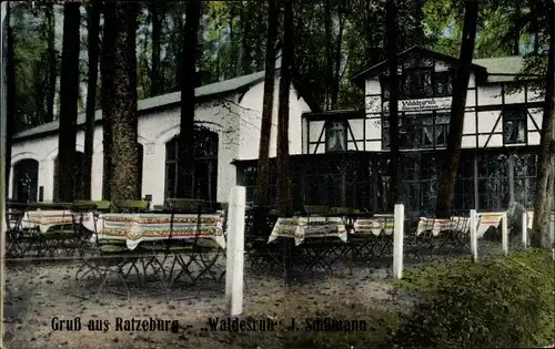 Ak Ratzeburg im Herzogtum Lauenburg, Gasthaus Waldesruh