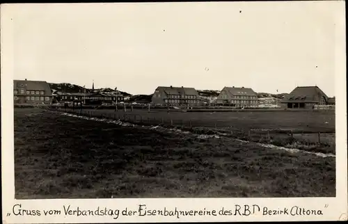 Ak Insel Sylt in Nordfriesland, Verbandstag der Eisenbahnvereine des RBD Bezirk Antona