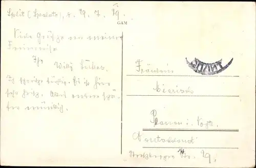 Ak Split Kroatien, Hafen, Segelschiffe