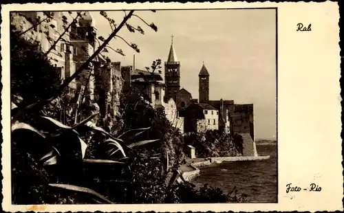 Ak Rab Kroatien, Teilansicht