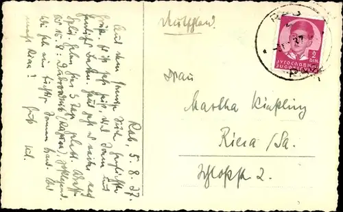 Ak Rab Kroatien, Teilansicht