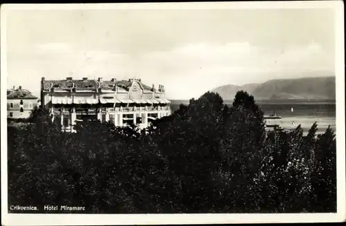 Ak Crikvenica Kroatien, Hotel Miramare