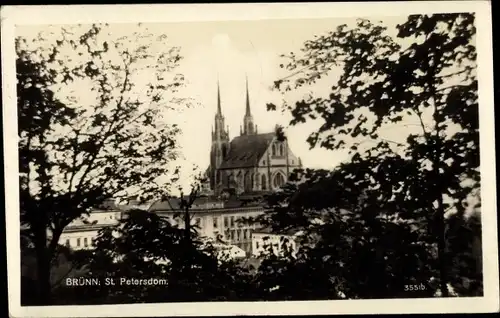 Ak Brno Brünn Südmähren, St. Petersdom