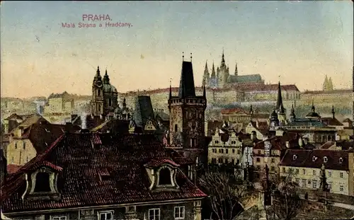 Ak Praha Prag, Mala Strana a Hradcany