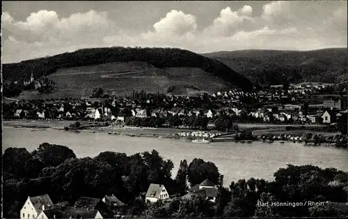 Ak Bad Hönningen am Rhein, Rhein, Panorama