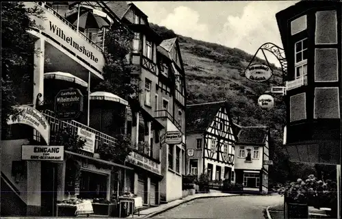 Ak Kamp Bornhofen in Rheinland Pfalz, Straßenpartie, Gasthaus Wilhelmshöhe