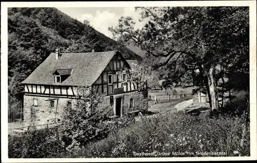 Ak Brodenbach an der Terrassenmosel, Gasthaus Grüne Mühle, Bes. Jos. Karbach