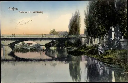 Ak Gießen an der Lahn Hessen, Lahnbrücke
