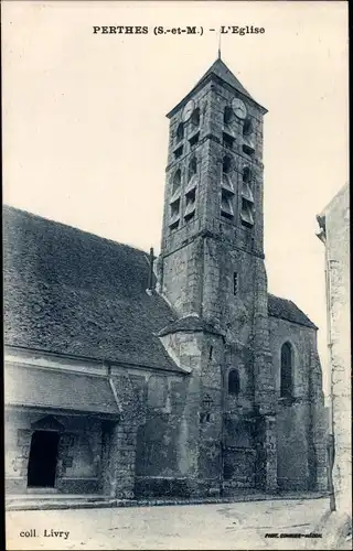 Ak Perthes Seine et Marne, L'Eglise