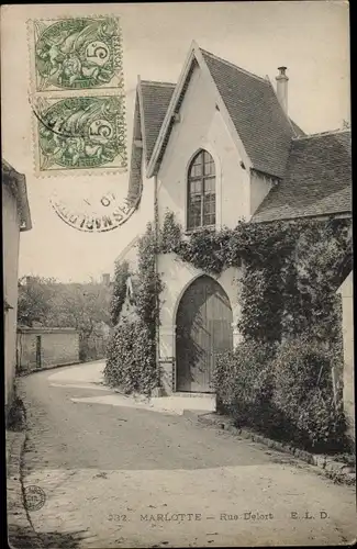 Ak Bourron Marlotte Seine et Marne, Rue Delort