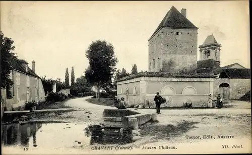 Ak Cravant Yonne, Ancien Chateau