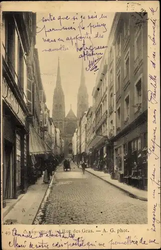 Ak Clermont Ferrand Puy de Dôme, Rue des Gras