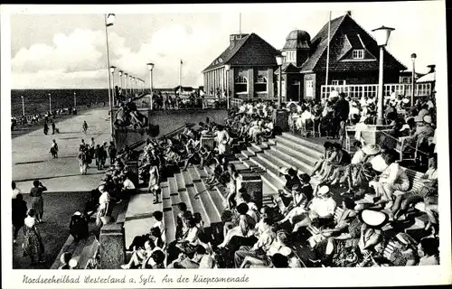 Ak Westerland auf Sylt, Kurpromenade