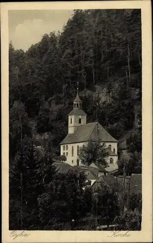 Ak Oybin in der Oberlausitz, Kirche