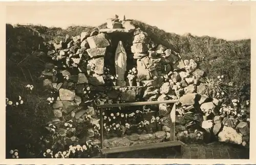 Ak Nordseebad Borkum in Ostfriesland, Grotte, Kinderheim St. Maria